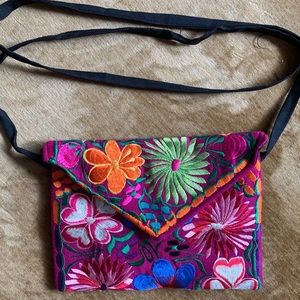 Mexican embroidered handbag